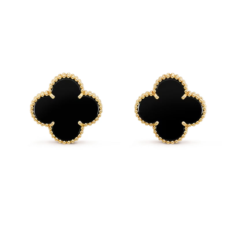 Onyx Large Motif Earrings