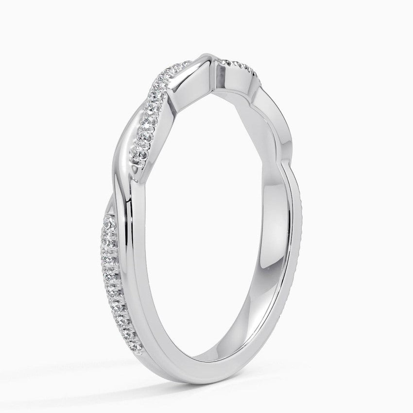 Petite Twisted Vine Diamond Ring