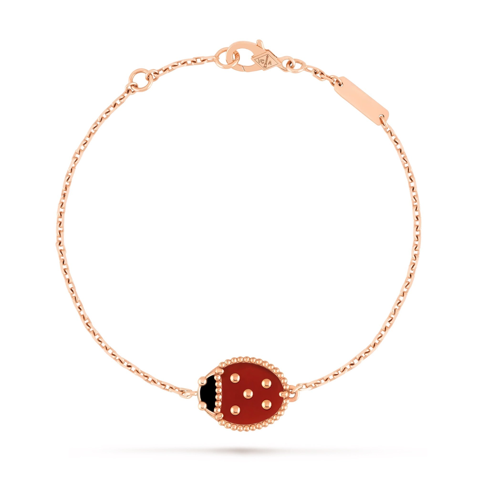 Lucky Spring Bracelet, closed wings ladybug