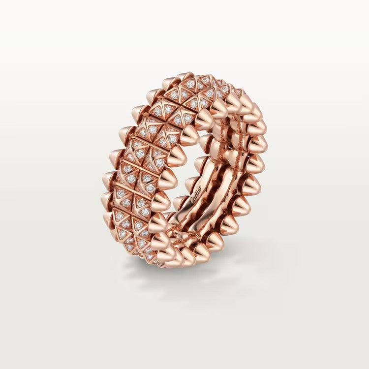 Clash Double Row Diamond Ring