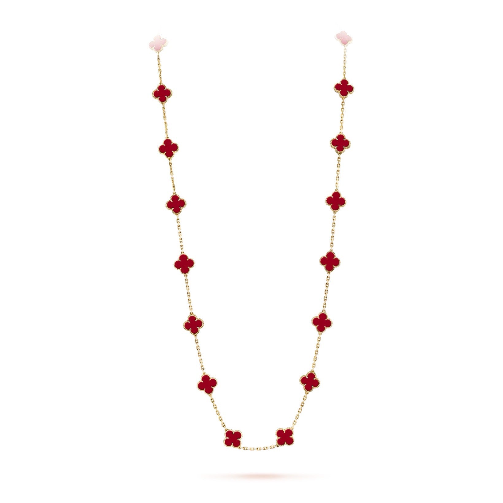 Carnelian 20 Motif Necklace