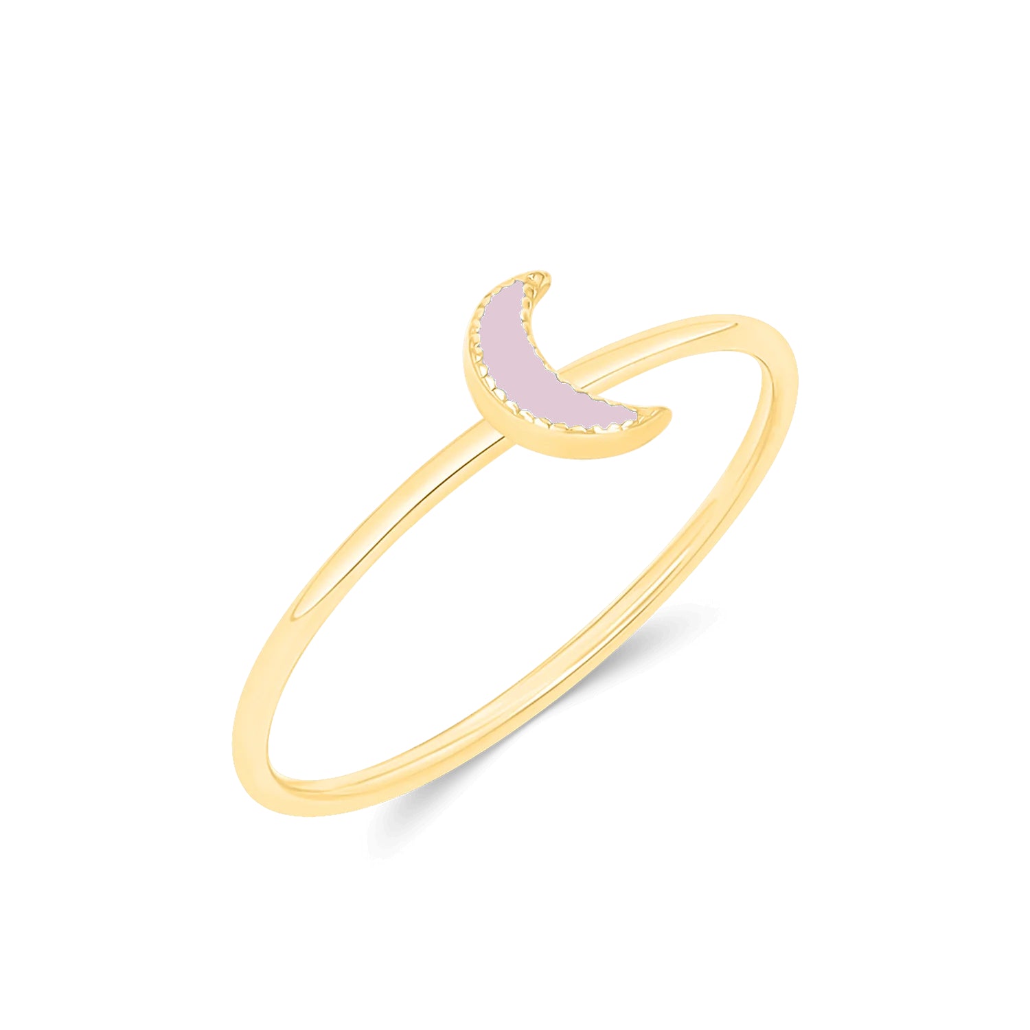 Kids Enamel Moon Ring