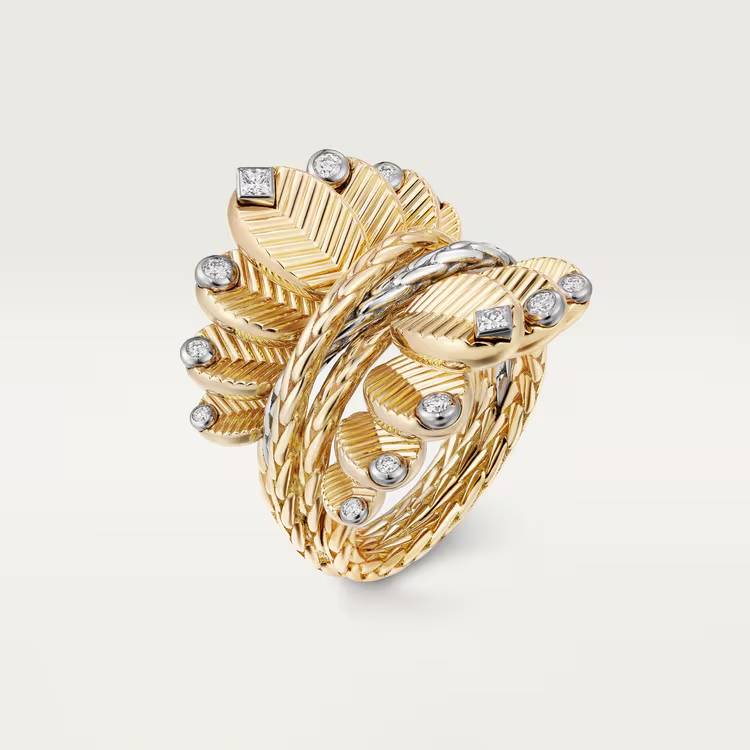 Grain de Café Diamond Ring