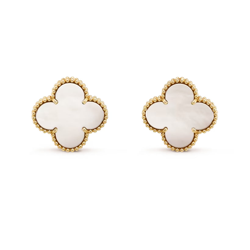 Mother Of Pearl Large Stud Earrings